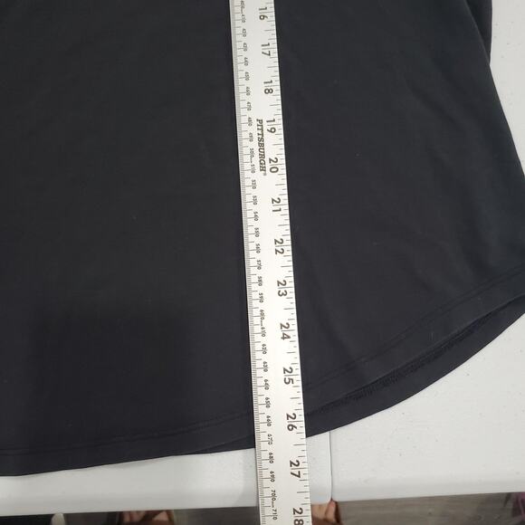 Lululemon Shirt Women Large Gray Short Sleeve Athletic Lightweight Pima Cotton - Picture 3 of 6